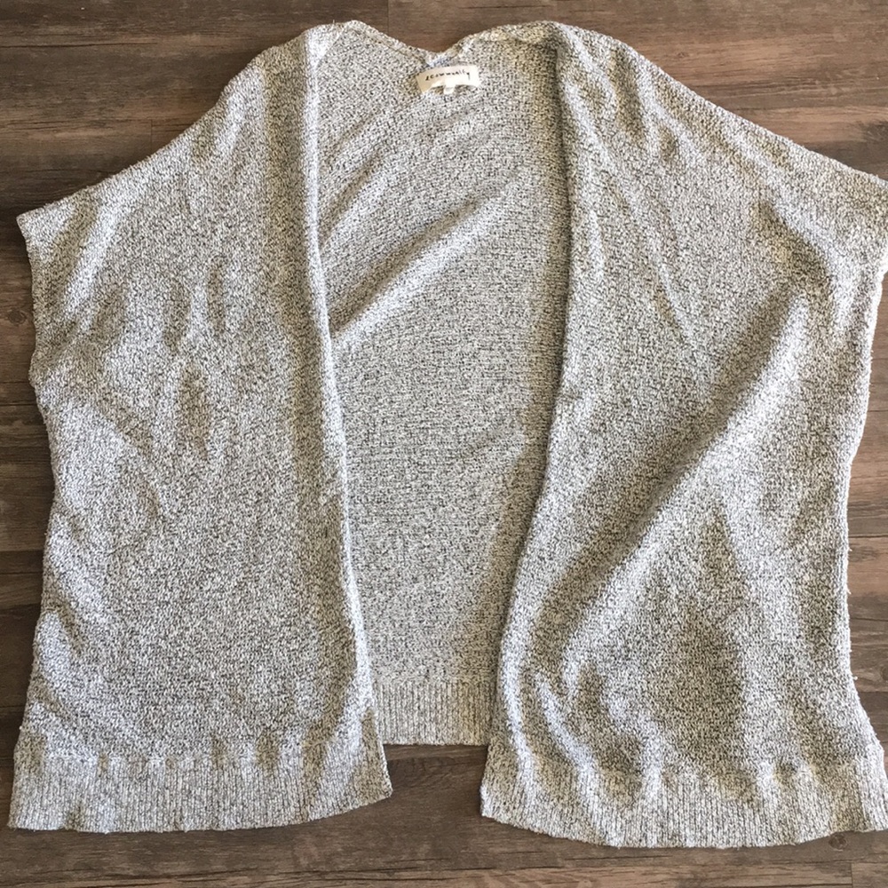 Aritzia heather grey cape cardigan